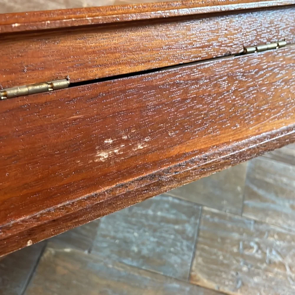 Vintage Wooden Square Jewelry Box🖤